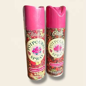 Vintage Glade Country Garden Potpourri Spray 7oz Set of 2 1988 1991 75% 90% Full